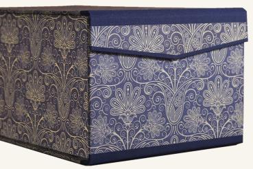 Blaue Box für Fotos